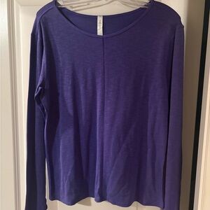 lululemon Vibrant Purple Long Sleeve Tee